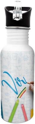 

Hot Muggs Vir-Crayons 600 ml Sipper(Pack of 1, Multicolor), White