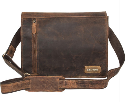

Calfnero 637-Hunter Medium Briefcase - For Men(Hunter)