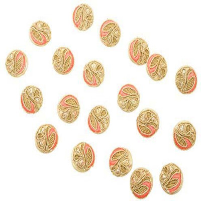 

Fabric and Lace BT055C Fabric, Metal Buttons(Pack of 20)
