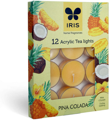 

Kraft Artefacto Haus T LIGHT PINACOLADA AROMA FRAGRANCE WAX T-LIGHTS CANDLES (Set of 12) Candle(Yellow, Pack of 12)