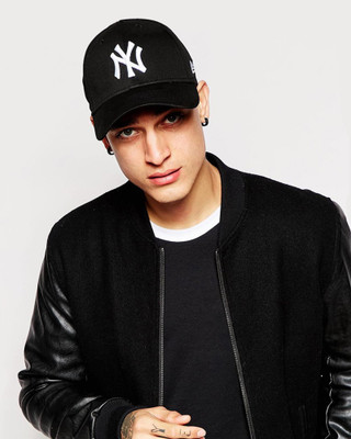 BEZAL Classic Looks Black Cotton Stylish Baseball Cap