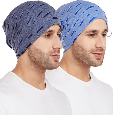 VIMAL JONNEY Printed Beanie Cap Cap(Pack of 2)