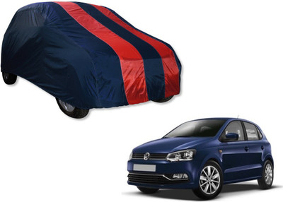 MOCKHE Car Cover For Volkswagen Polo (Without Mirror Pockets)(Blue, Red)