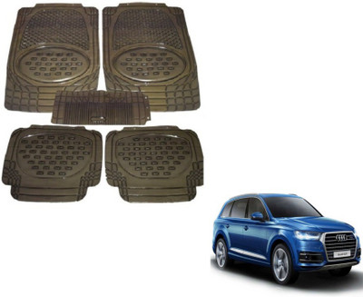 MOCKHE Rubber, Plastic Standard Mat For  Audi Q7(Grey)