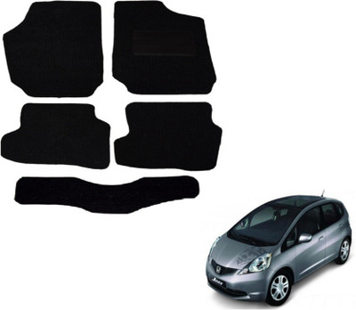 MOCKHE Fabric Standard Mat For  Honda Jazz(Black)