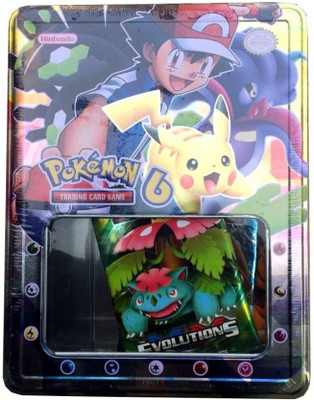 

Civil Evolution Pokemon Playing Cards With Booster Pack and Tin Box(Multicolor)