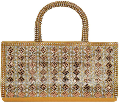 

Bagaholics Party Gold Clutch