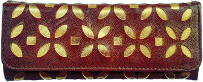 SHRIBOSSJI Party Brown, Gold Clutch