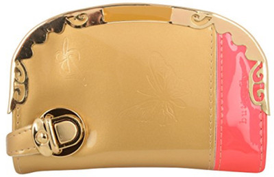 

La Fleur Casual Gold Clutch