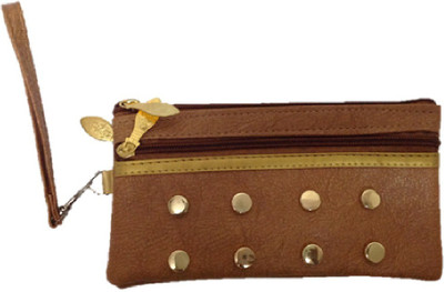 

Dholakiya Party Brown Clutch