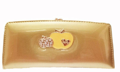 

La Fleur Casual Gold Clutch