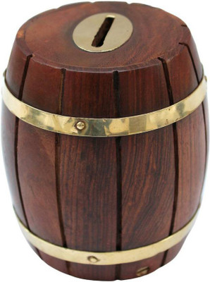 

Khan Handicrafts k77 Coin Bank(Brown)