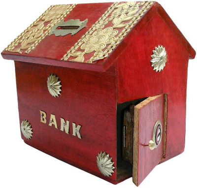 

Khan Handicrafts k65 Coin Bank(Red)