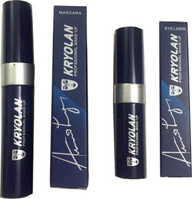 

kryolan PROFESSIONAL MAKEUP TV,FILMS ARTIST STUDIO COMBO 1 EYELINER,1 MASCARA(Set of 2)