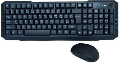 

HBNS 2.4G Wireless keyboard and optical mouse Combo with 10m wireless working range Combo Set