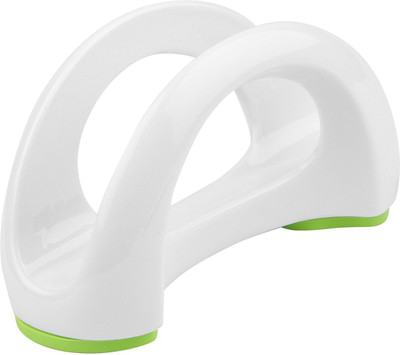 

Krauss 1 Compartments Ceramic, Silicone Napkin Holder(White, Green)