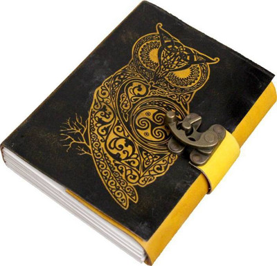 

SR MART A5 Diary(Owl C-Lock, Yellow)