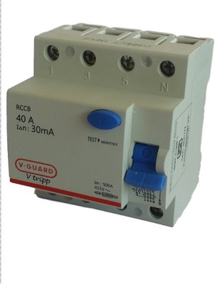 

V-Guard RCCB FP40A100mA MCB(4)