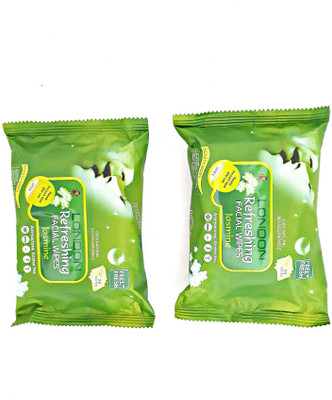 

LONDON Refreshing FACIAL WIPES 100% NATURAL, HYGENIC & REFRESHING PACK OF(Pack of 50)