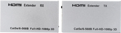 

WECAM Full HD 1080p HDMI extender 60 mtr over Ethernet Cat5e/ Cat6 Gaming Adapter(Silver, For PC)