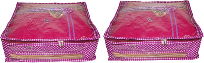 

Funkroo High Qulity Pack Of 2 Dot-Para Saree cover Gift Orginazer Traveling Pouch Keep saree\ Jeans\Salwar Suit(Maroon)