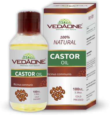 

VEDAONE 100% Natural Cold Pressed Castor Oil Hair Oil(100 ml)