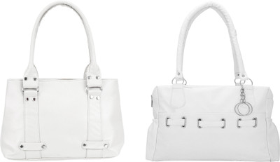 

Lady bar Shoulder Bag(White, White)