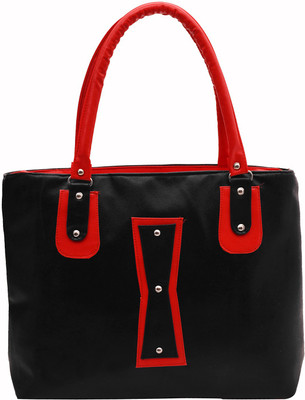 

sidhi Hand-held Bag(Black, Red)