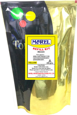 

MOREL 2550 TONER POWDER FOR USE IN RICOH AFICIO C2010 / 2030 / 2050 / 2051 / 2530 / 2550 / 2551 PHOTOCOPIER COLOR YELLOW. Single Color Ink Toner(Yellow)
