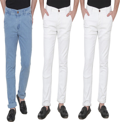 Xee' Regular Men Multicolor Jeans(Pack of 3)