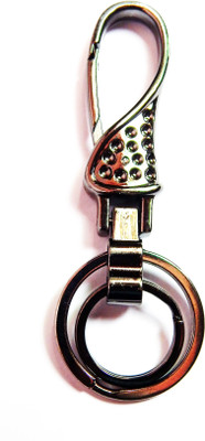 

SALEBOX Core Metal Spring Hook Locking with Double Ring Key Chain Key Chain