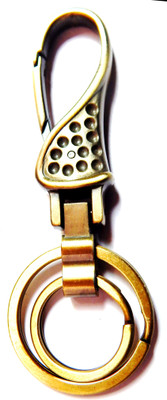 

SALEBOX Core Metal Spring Hook Locking with Double Ring Metal Key chain Key Chain