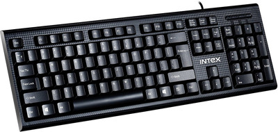 Intex corona plus Wired USB Desktop Keyboard(Black)