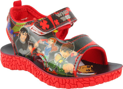 

WINDY Boys & Girls Velcro Flats(Red