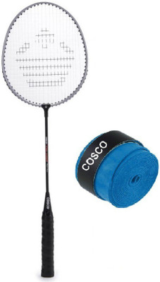 

Cosco Combo of Two- one 'CB 150 E' Badminton racket (Full Cover) and one 'Dura soft' Badminton Grip (Color On Availability)- Badminton Kit