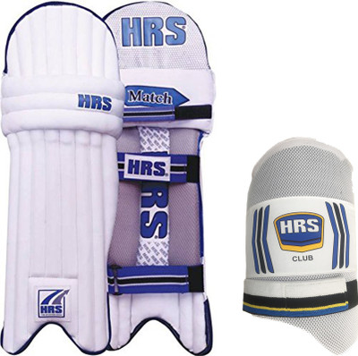 

HRS Legguard Thigh Guard Combo - Match Batting Legguard, Men's + Club Thigh Guard, Men's Cricket Kit