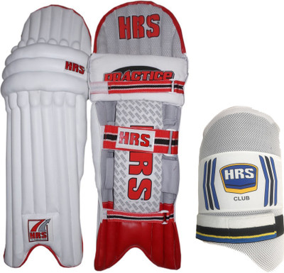 

HRS Legguard Thigh Guard Combo - Practice Batting Legguard, Men's + Club Thigh Guard, Men's Cricket Kit