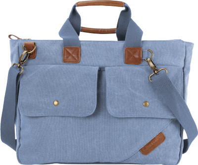 

Portronics 16 inch Expandable Laptop Messenger Bag(Blue), Dark blue