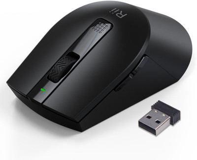 

F2s Rii M08 2.4GHz Ergonomic Wireless 6-key with 3 Adjustable DPI Levels Wireless Hybrid Gaming Mouse(Bluetooth, Black)