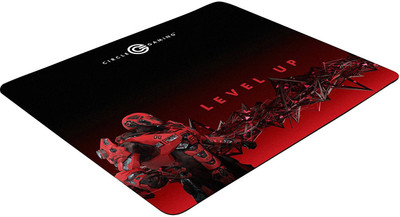 

Circle Ease X - Super Smooth Gaming Mouse Pad Mat - Large Size - (Size: 430MM X 350MM X 4MM) (Thickness : 4MM) Mousepad(Black, Red)