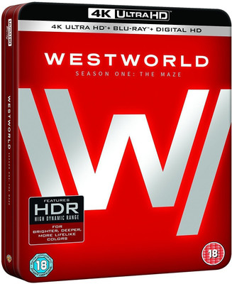 

Westworld: The Complete Season 1 - The Maze (6-Disc Tin Packaging) (Region Free + Fully Packaged Import) - Includes New Exclusive Special Features & Premium Collectible Booklet(4K(UHD) Blu-ray English)