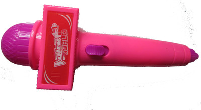 

Three Mask Beautiful Singing Microphone mike for kids ( Pink )(Pink)