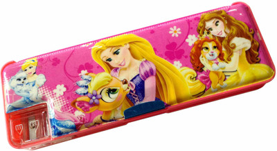 

Unique Arts Disney Princess Cartoon Art Plastic Pencil Box(Set of 1, Pink)