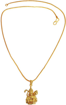 72 OFF on rich famous hanuman locket Gold plated Brass Pendant