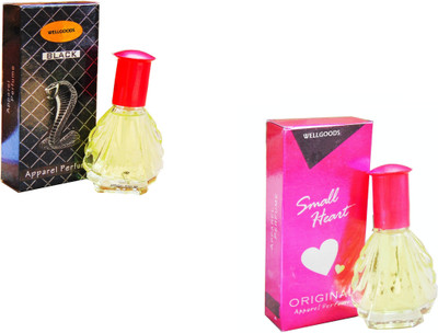 

Wellgoods Combo Cobra Black -Small Pink Heart -60ml Eau de Parfum - 60 ml(For Men & Women)