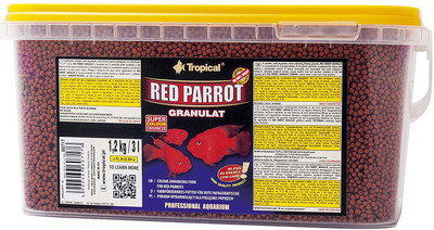 

Tropical Red Parrot Granulat 3l/1.2kg 1.2 kg Dry Fish Food