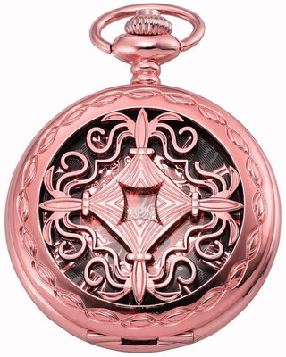 

Dice Leader Pocket Watch PW-W116-RG409 Rose Gold Rose Gold Platted stainless Steel Pocket Watch Chain