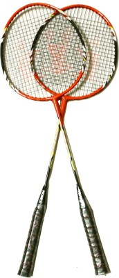 

BUY INDIAN MADE 2030 RED JOINTLESS PREMIUM QUALITY Red Strung Badminton Racquet(G4 - 3.25 Inches, 500 g)