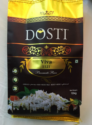 

Dosti Basmati Rice VIVA 1121 Basmati Rice (Small Grain, Boiled)(10 kg)