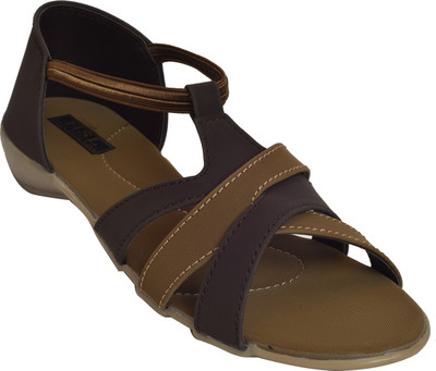 

HEROSHOELINE Women Dark Brown Flats